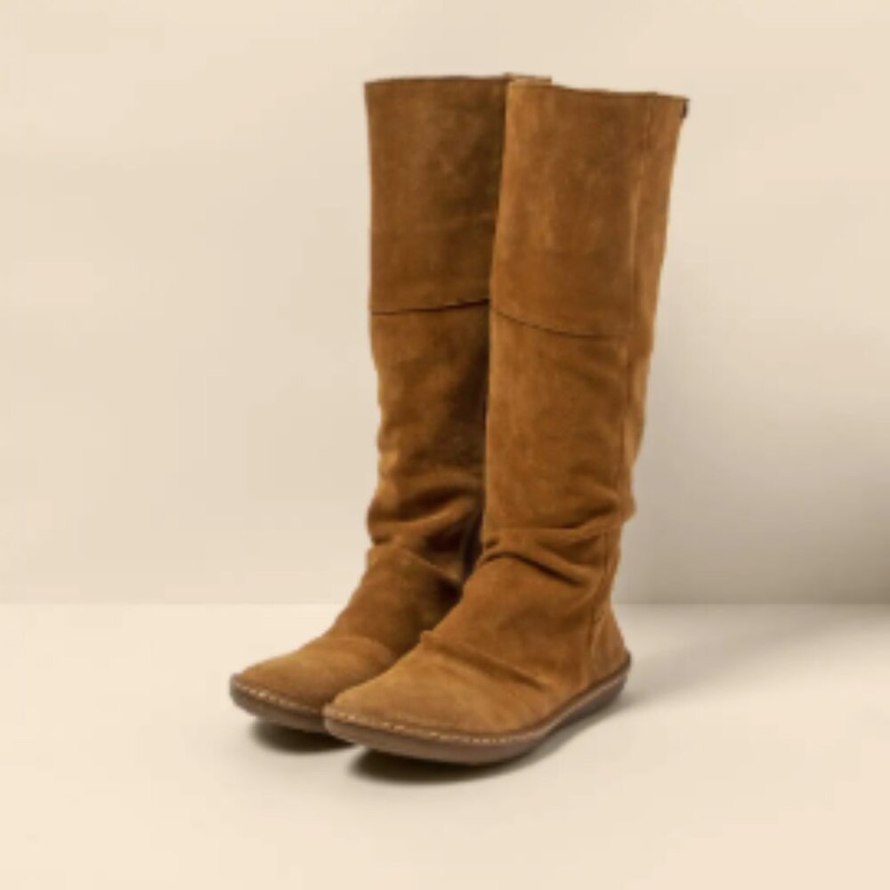 El Nasturalista silk suede leather boots, handmade in Spain coral 6.5, 7, 7.5, 8 - Picture 2 of 4